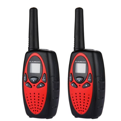 Floureon 22 Channel Walkie Talkies UHF462-467MHz 3-5km Range 2-Way Radio Great for Supermarkets Shopping CentresOutdoor Sport Hiking