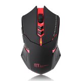 ZhiZhu ET X-08 2000DPI Adjustable 24G Wireless Professional Gaming Mouse Red