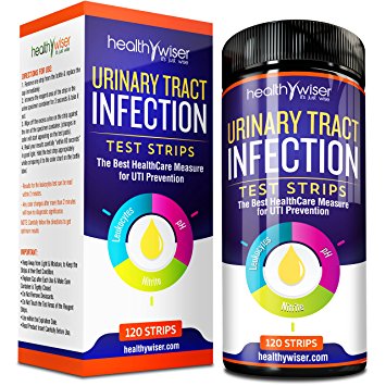 Urinary Tract Infection Urine Test Strips 120ct, UTI Test Kit Detects Leukocytes and Nitrite and pH reading, Urinalysis Strips for Home Testing