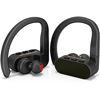 Symphonized TWR Bluetooth Earbuds | True Wireless Water Resistant Sport Earphones with Mic | HD Stereo Sweat-proof In-ear Headphones | Gym, Running, Workout Headset