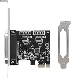 PCI Express single parallel port card, PCIE to parallel port card printer port LPT, for printers, programmers, scanners, etc, Support, OS X and Linux