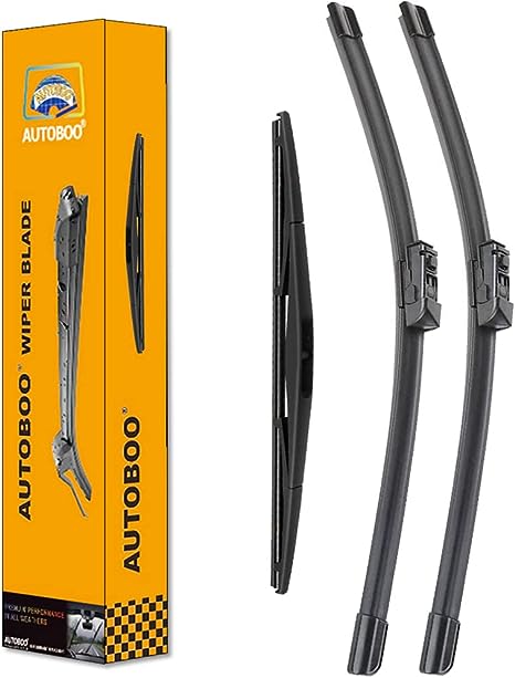 AUTOBOO 24" 18" Windshield Wipers with 14" Rear Wiper Blade Replacement for Mazda CX-5 CX-9 CX5 CX9 2017 2018 2019 2020 2021 -Original Factory Quality (Pack of 3)