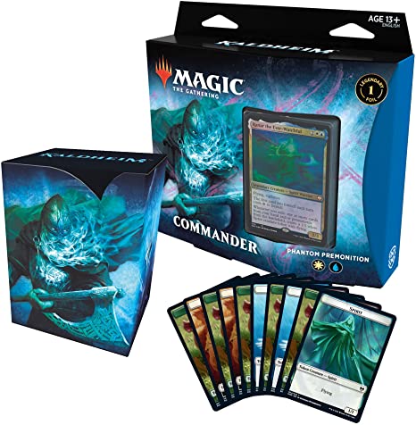 Magic The Gathering Kaldheim Commander Deck – Phantom Premonition | 100 Card Ready-to-Play Deck | Blue-White