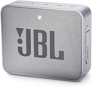 JBL GO2 Portable Bluetooth Speaker with Rechargeable Battery, Waterproof, Built-in Speakerphone, Grey