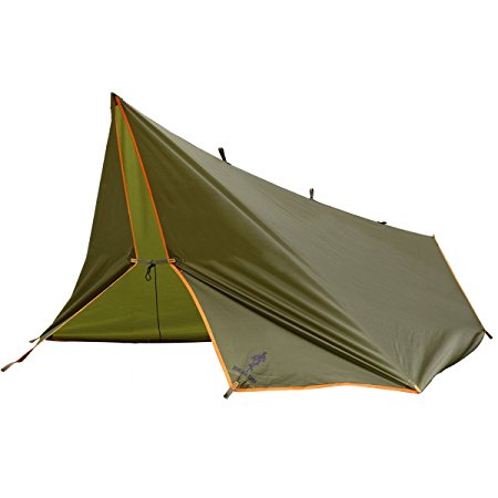 FREE SOLDIER Lightweight Waterproof Tarp Sunshade Tent Hammocks Camping and Backpacking Tarp Shelter