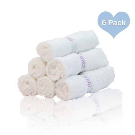 Lilly's Love Bamboo Washcloth Babies,6 Pack