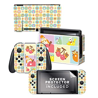 Controller Gear Aunthentic & Officially Licensed Animal Crossing: New Horizon - "Ripe for Picking" Nintendo Switch Skin Bundle
