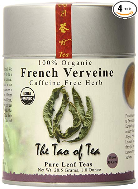 The Tao of Tea, French Verveine Herbal Tea, Loose Leaf, 1-Ounce Tins (Pack of 4)