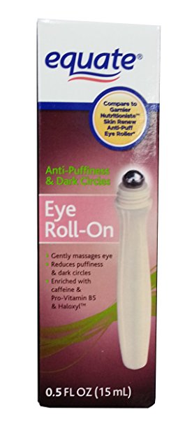 Equate Eye Roll-On Anti Puffiness and Dark Circles Compare to Garnier Nutritioniste Skin Renew Anti-Puff Eye Roller