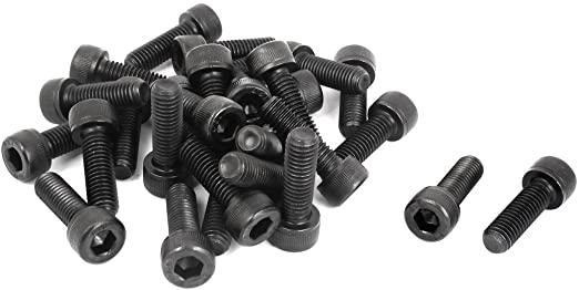 M5 x 20mm 12.9 Alloy Steel Hex Socket Head Cap Screws Bolt Black 30pcs