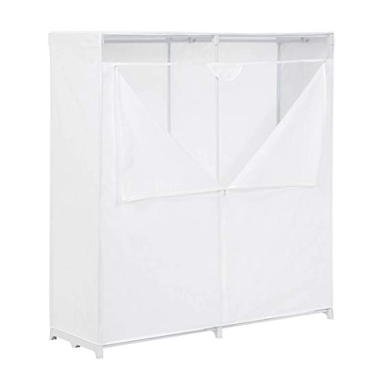 Honey-Can-Do WRD-01657 60in White Storage Closet, 60-inch