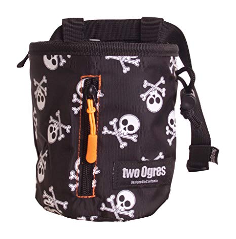 two Ogres Basique v2 Climbing Chalk Bag with Belt and Zippered Pocket for Climbing, Gymnastics, Weight Lifting