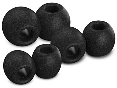 Comply Foam Premium Earphone Tips - Comfort Ts-500 (Black, 3 Pair, S/M/L)