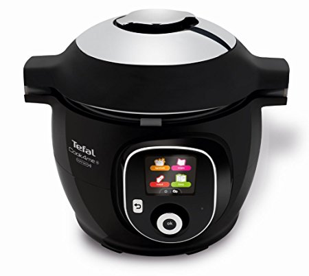 Tefal CY855840 Cook4Me  Connect Intelligent Multicooker, LCD Screen, 200  Recipes, Bluetooth Connected, Black