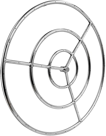 Skyflame 30-Inch Round Fire Pit Burner Ring, 304 Stainless Steel