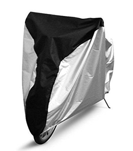 Xpassion Waterproof Anti-UV 190T Bicycle Bike Cover for Mountain Bike, Road Bike - Black & Silver