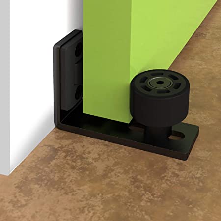 Adjustable Floor Guide Wall/Door Bottom Guide Sliding Barn Door Hardware Black