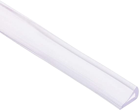 uxcell Trim Seal, PVC U-Seal Channel Edge Protector Sheet, Fits 1-3mm Edge 1Meter/3.28Ft Length, 0.39" Height Transparent