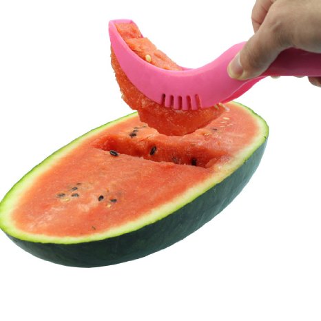 ONSON Watermelon Slicer and Corer Fruit Knife Fastest Cutter Multi-purpose and Ideal Smart Kitchen Gadget and Perfect Gift