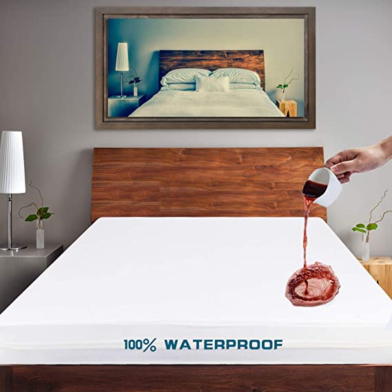 Cozynight Full Waterproof Mattress Protector Hypoallergenic Soft Breathable Mattress Cover Premium Washable Bed Cover, Safe Sleeping for Adults & Kids, Vinyl Free
