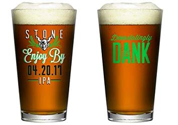 Stone Brewing Company - Enjoy By 420 IPA - Limited Edition Pint Glass (1) Glass