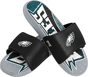 NFL Mens Sport Shower Gel Slide Flip Flop Sandals