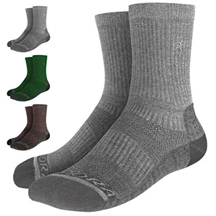 Rymora Merino Wool Walking Hiking Socks for Men & Women (Temperature Controlled Merino Wool for Optimal Thermal Performance, Seamless Toe Construction)