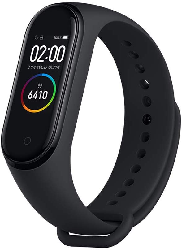 MI Xiaomi Band 4 Smart Bracelet Smartband Heart Rate Monitor Sleep Monitor Fitness Tracker 3 Color AMOLED Screen 5ATM Waterproof Band4 Black Global Version