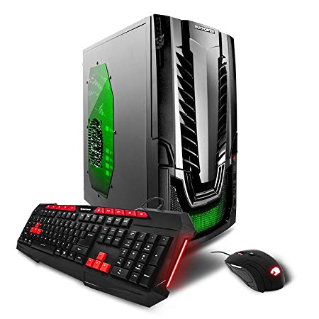 iBUYPOWER Gaming Desktop PC AM7055GRX Intel i5-7400 3.0GHz, NVIDIA GTX 1050 Ti 4GB, 8GB DDR4 RAM, 1TB 7200RPM HDD, 120GB SSD, DVDRW, Win 10