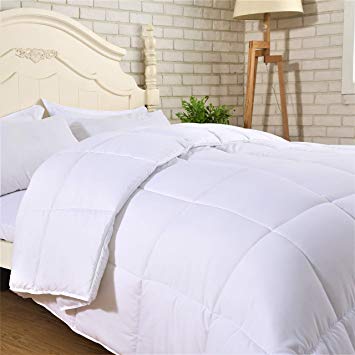 SNUZZZZ Premium Alternative Down Comforter Duvet Insert with Nanotex, Hypoallergenic and Reversible