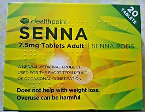 Set of 3 Pack Senna Pods Herbal 60 Laxative Tablet Relieve Constipation in Adults & Children Over 12 Years