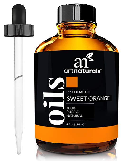 ArtNaturals 100% Pure Sweet Orange Essential Oil - (4 Fl Oz / 120ml) - Therapeutic Grade