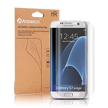 Galaxy S7 Edge Screen Protector, Arbalest® Ultra Clear High Definition 3D Full Coverage *Japanese PET Film* Screen Protector for Samsung Galaxy S7 Edge -[2-PACK] LIFETIME WARRANTY