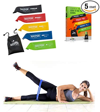 Exercise Resistance Loop Bands, 5 Distinct Strength Levels, Comes With A Carry Pouch, 3 Different Sizes To Choose, BONUS: Get Exclusive Access To Our Online Training Videos, Plus A Free E-Book!!!
