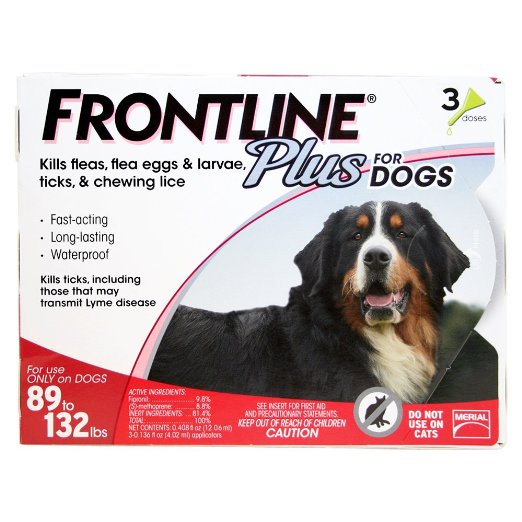Merial Frontline Plus for Dogs, 88-132 Lb, 3 Pack