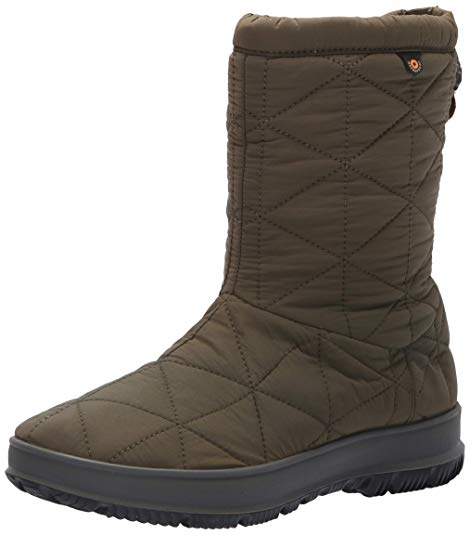 BOGS Women's Green Snowday Waterproof Winter Boot Round Toe