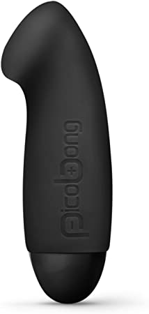 Picobong Kiki 2 Premium-grade Silicone Mini Handheld Vibrating Massager, Black