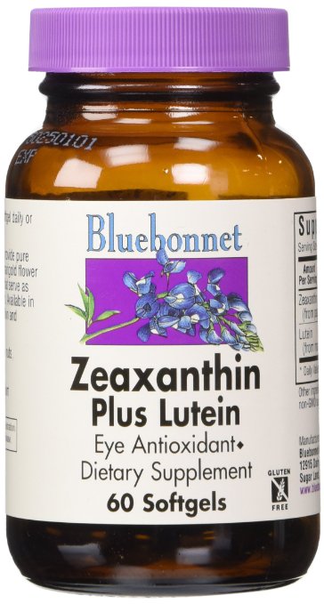 BlueBonnet Zeaxanthin Plus Lutein Softgels, 60 Count