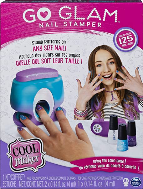 Cool Maker 6046941 GO GLAM Nail Stamper, Nail Studio with 5 Patterns to Decorate 125 Nails, Multicolour