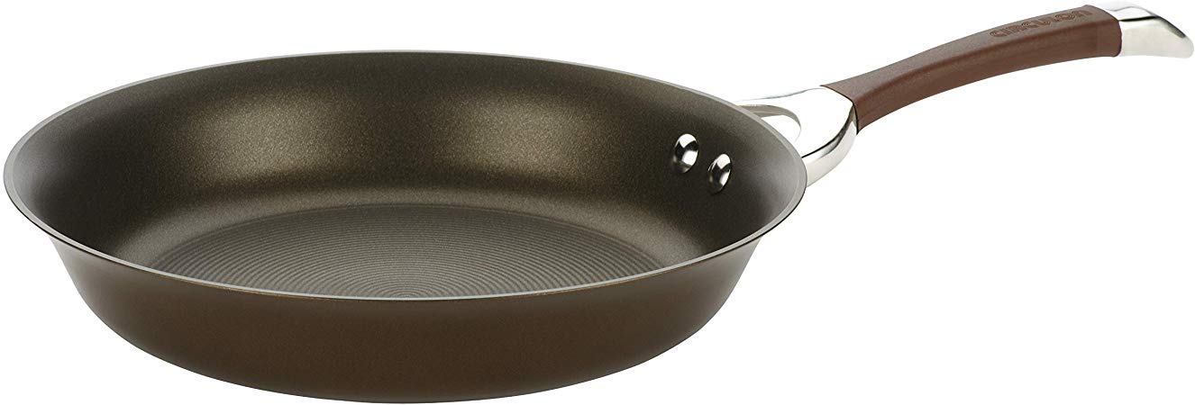 Circulon 82895 Symmetry Hard Anodized Nonstick Frying Pan / Fry Pan / Hard Anodized Skillet - 11 Inch, Brown