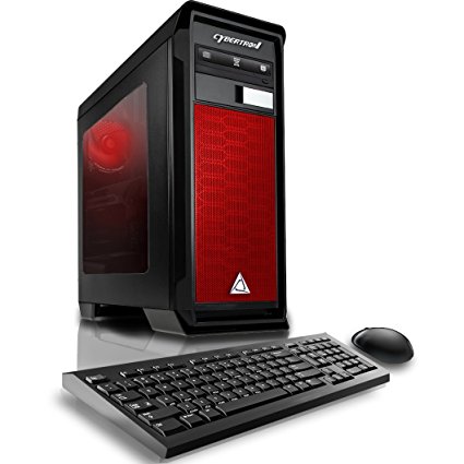 CybertronPC Rhodium R7-X8 Gaming Desktop - AMD FX-8300 3.3GHz Octa-Core Processor, 8GB DDR3 Memory, Radeon R7 360 (2GB GDDR5) Graphics, 1TB HDD, DVDRW, Microsoft Windows 10 Home 64-Bit