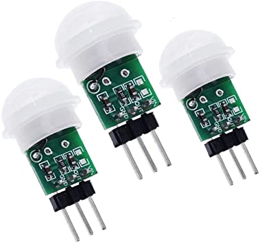 N / A 3pcs AM312 Mini Pyroelectric PIR Human Sensor Module PIR Infrared IR Sensor Body Manual Motion Detector Compatible with Arduino Raspberry Pi