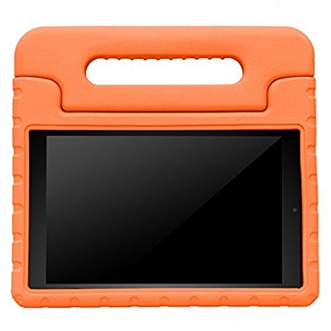 BMOUO All-New Fire HD 8 2017 Case - Light Weight Shock Proof Handle Kid-Proof Cover Kids Case for All-New Fire HD 8 Tablet (7th Generation, 2017 Release), Orange