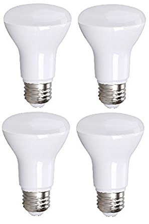 Bioluz LED BR20 7W (50 Watt Equivalent) ECO Series Soft White 3000K Dimmable Indoor/Outdoor Bulbs (Pack of 4)