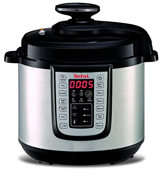 Tefal One CY505E40 Electric Pressure/Multi Cooker, Black/Stainless Steel