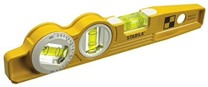 Stabila 25360 Die Cast Magnetic Torpedo with 360-degree vial and V-groove frame