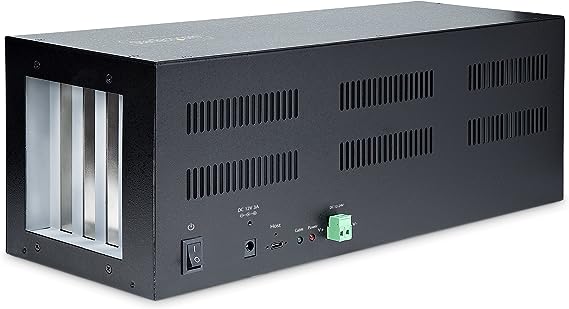 StarTech.com 4-Slot PCIe Expansion Chassis w/PCIe x2 Host Card, PCIe 2.0-10Gbps, External PCIe Slots for Desktops/Servers, PCI Express Expansion Box/Adapter, 4 PCIe x1 Slots (4PCIE-PCIE-Enclosure)