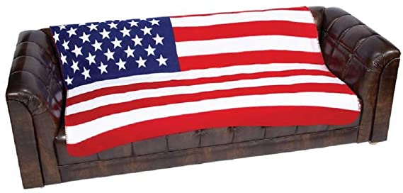 B. Toys United States Flag Print Fleece Blanket Polyester 50 X 60 Inch Beautiful Durable