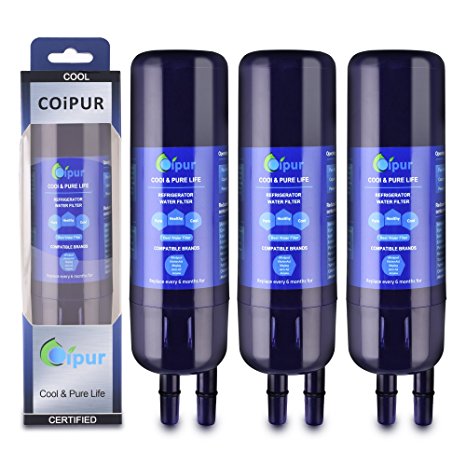 Coipur W10295370 W10295370A Whirlpool Refrigerator Water Filter Filter 1 Kenmore 46-9930 white 3 pack (blue) … (Blue)