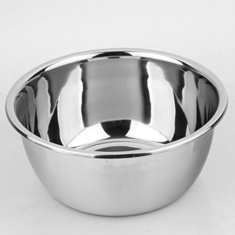 Stainless Steel Bowl, Metal Bowls,Stainless Steel Basin,Heavy Duty Deeper Edge Mirror Finish Dishwasher Safe bowl by Meleg Otthon(S)